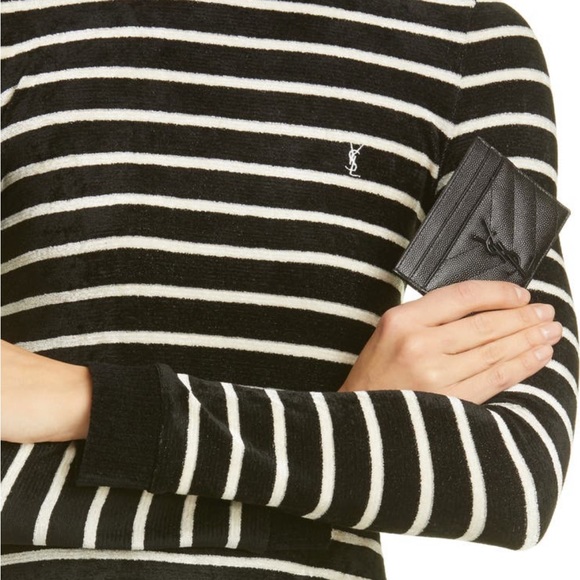 NIB ♠️ Saint Laurent Monogram Leather Card Case - Picture 3 of 3